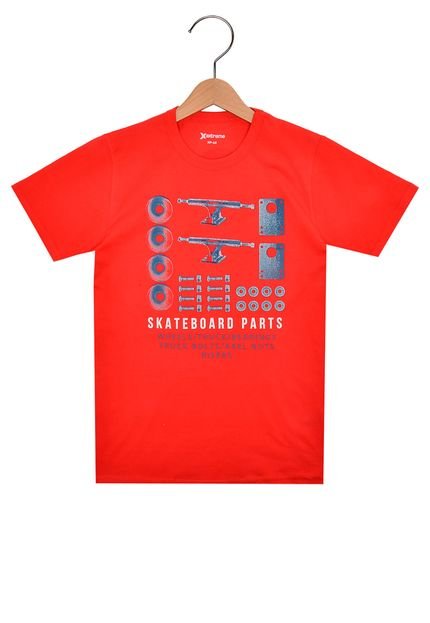 Camiseta Extreme Manga Curta Menino Vermelho - Marca Extreme