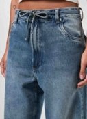 Calça Jeans Baggy Cintura Baixa Amarração - Marca Youcom