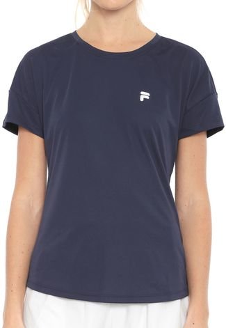 Camiseta Fila Basic Run Azul-marinho