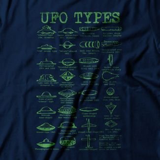 Camiseta Feminina UFO Types - Azul Marinho