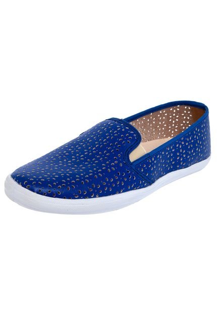 Slip On FiveBlu Vazado Azul - Marca FiveBlu