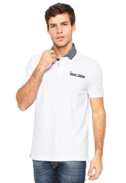 Camisa Polo Aramis Regular Fit Bolso Branca - Marca Aramis