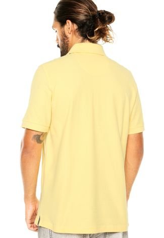 Camisa Polo Aleatory Bordado Amarela