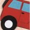 Tapete Formato Big com Antiderrapante Carro Aventura - 132cm x 84cm - Vermelho Tapetes - Marca Guga Tapetes
