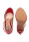 Peep Toe DAFITI SHOES Salto Fino Vermelho - Marca DAFITI SHOES