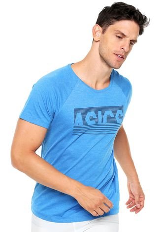 Camiseta Asics Training Graphic SS Azul