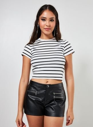 Blusa Mini Tee Listrada - Compre Agora