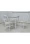 Conjunto Cozinha Munique Mesa 100Cm Granito C/ 04 Cadeiras Milla Branco Areia Açomix - Marca Açomix