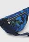 Pochete Transversal Belly Bag Camoflower Azul - Marca Desigual