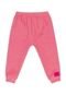Conjunto Blusão e Calça em Moletom para Bebê Menina Quimby Rosa Pink - Marca Quimby