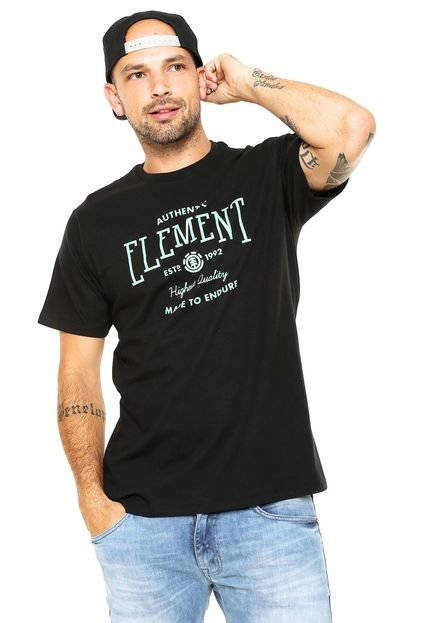 Camiseta Element Authentic Preta - Marca Element