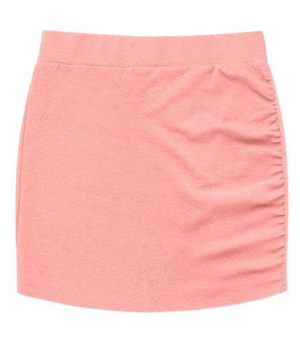 Saia Juvenil Feminina Em Lurex Minty Rosa - Marca MINTY