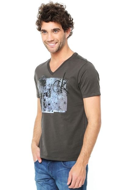 Camiseta Calvin Klein Jeans Abstract Cinza - Marca Calvin Klein Jeans