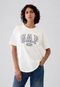 Camiseta GAP Reta Logo Off-White - Marca GAP