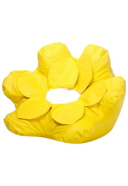 Puff Flower Nobre em Corano Amarelo Stay Puff - Marca Stay Puff