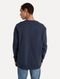 Moletom Tommy Jeans Masculino Regular Crewneck Fleece Azul Marinho Incolor - Marca Tommy Jeans