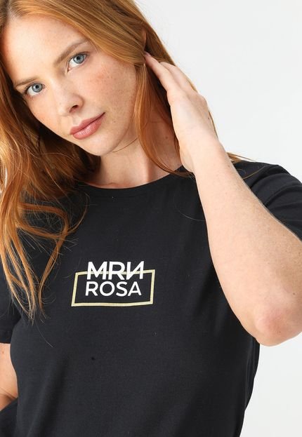 Camiseta Morena Rosa Logo Preta - Marca Morena Rosa