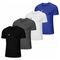 Kit 4 Camiseta Masculina Esportiva Dry Fit Camisa Gola Redonda Estampada - Marca Relaxado
