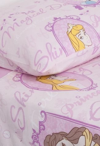 Jogo de cama Infantil Solteiro Princesas Disney Santista