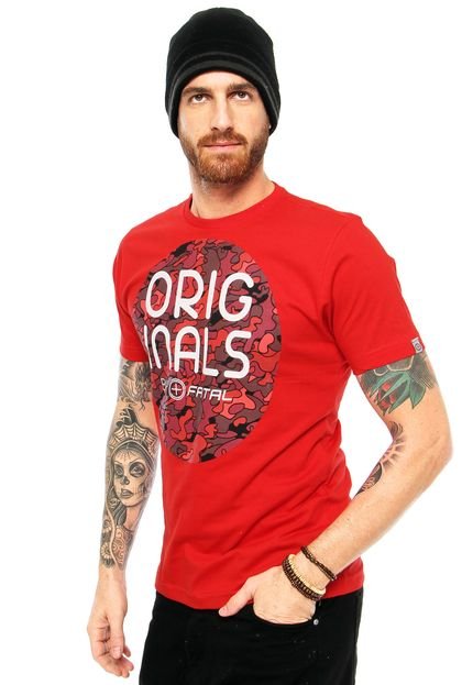 Camiseta Fatal Originals Vermelha - Marca Fatal Surf