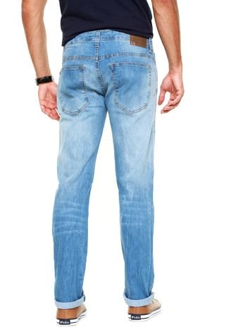 Calça Jeans Colcci Pespontos Slim Azul