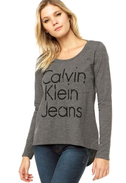 Blusa Calvin Klein Jeans Cinza - Marca Calvin Klein Jeans