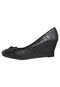 Scarpin Croco Preto - Marca Beira Rio