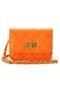 Bolsa Feminina Mini Bag Alça de Corrente Star Shop Laranja - Marca STAR SHOP