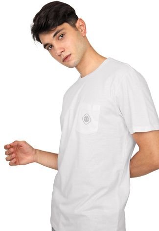 Kit 2pçs Camiseta Element Minimal Pock Preto/Branco
