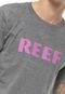 Camiseta Reef Name Logo Grafite - Marca Reef