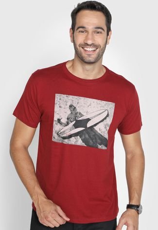 Camiseta Reserva Surf Shadow Vermelha