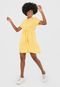 Vestido Chemise Vero Moda Curto Amarração Amarelo - Marca Vero Moda