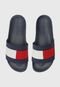 Chinelo Slide Tommy Hilfiger Logo Azul-Marinho - Marca Tommy Hilfiger