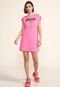 Vestido Colcci Curto Logo Rosa - Marca Colcci