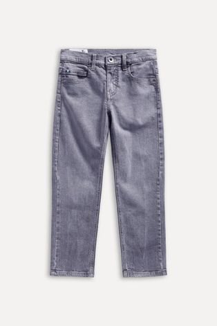 Calca Jeans Mini Tp Slim Fog Reserva Mini Cinza