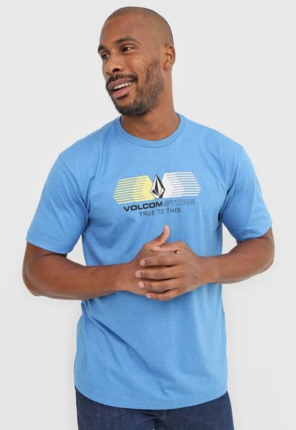 Camiseta Volcom Voltrude Azul - Marca Volcom