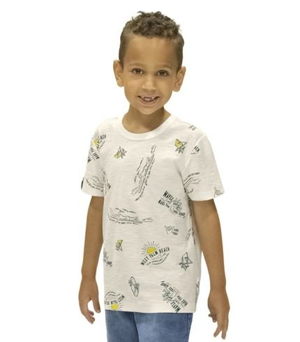 Camiseta Infantil Masculina Rovitex Kids Bege - Marca Rovitex Kids