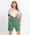 Bermuda Plus Size Em Bengaline Secret Glam Verde - Marca Secret Glam