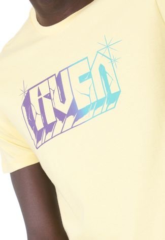 Camiseta RVCA Written Amarela