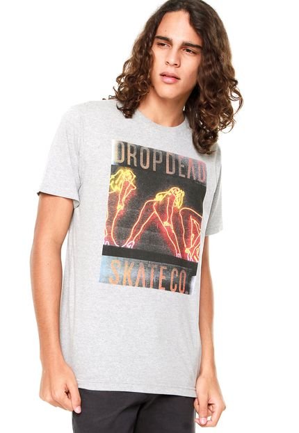 Camiseta Drop Dead Neon Flavor Cinza - Marca Drop Dead