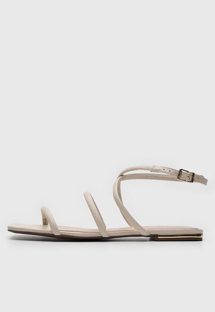 Rasteira Jorge Bischoff de CouroLezard Off-White - Marca Jorge Bischoff