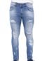 Calça Jeans Rock&Soda Skinny Rasgos Azul - Marca Rock&Soda