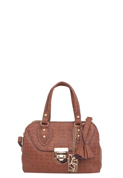 Bolsa Fellipe Krein Croco Mini Marrom - Marca Fellipe Krein