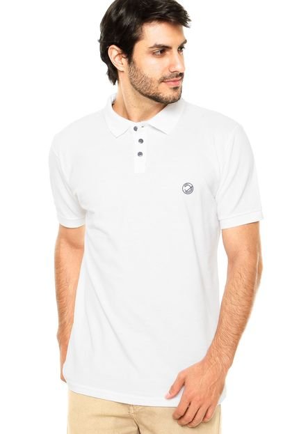 Camisa Polo FiveBlu Piquet Kael Branca - Marca FiveBlu