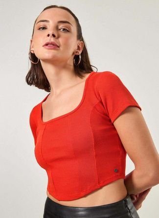 Blusa Cropped Corselet