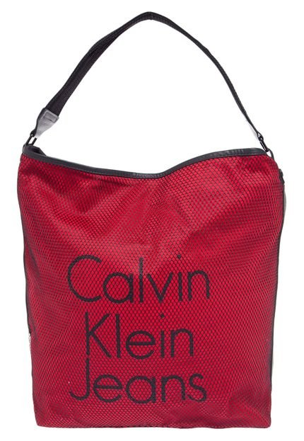 Bolsa Calvin Klein Tote Tela Vermelha - Marca Calvin Klein