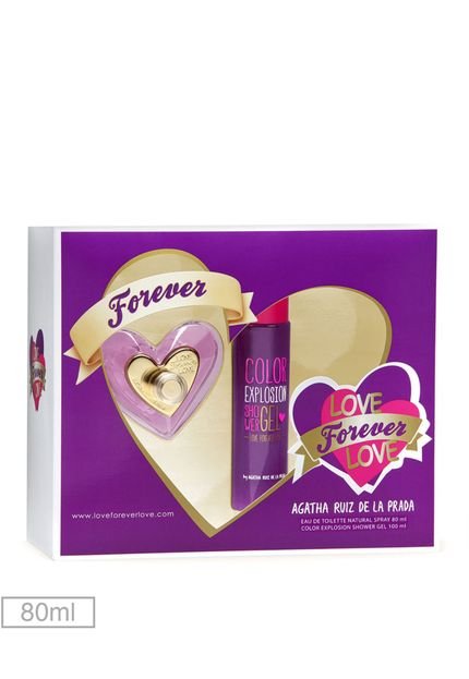 Kit Perfume Love Forever Love Agatha Ruiz de La Prada 80ml - Marca Agatha Ruiz De La Prada
