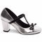 Sapato Mary Jane de Salto Grosso 7 cm Torricella Confortável Prata - Marca Torricella