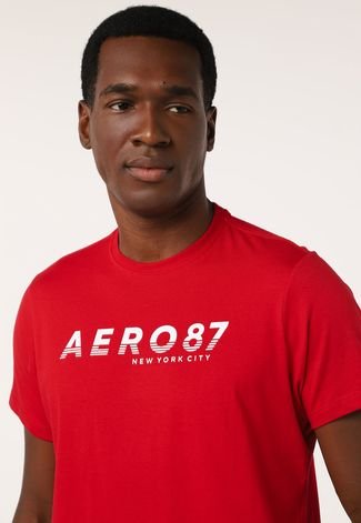 Camiseta Aeropostale Logo Vermelha - Compre Agora