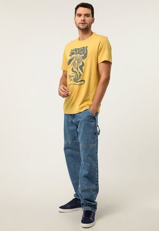 RVCA T-Shirt Leave Behind Yellow